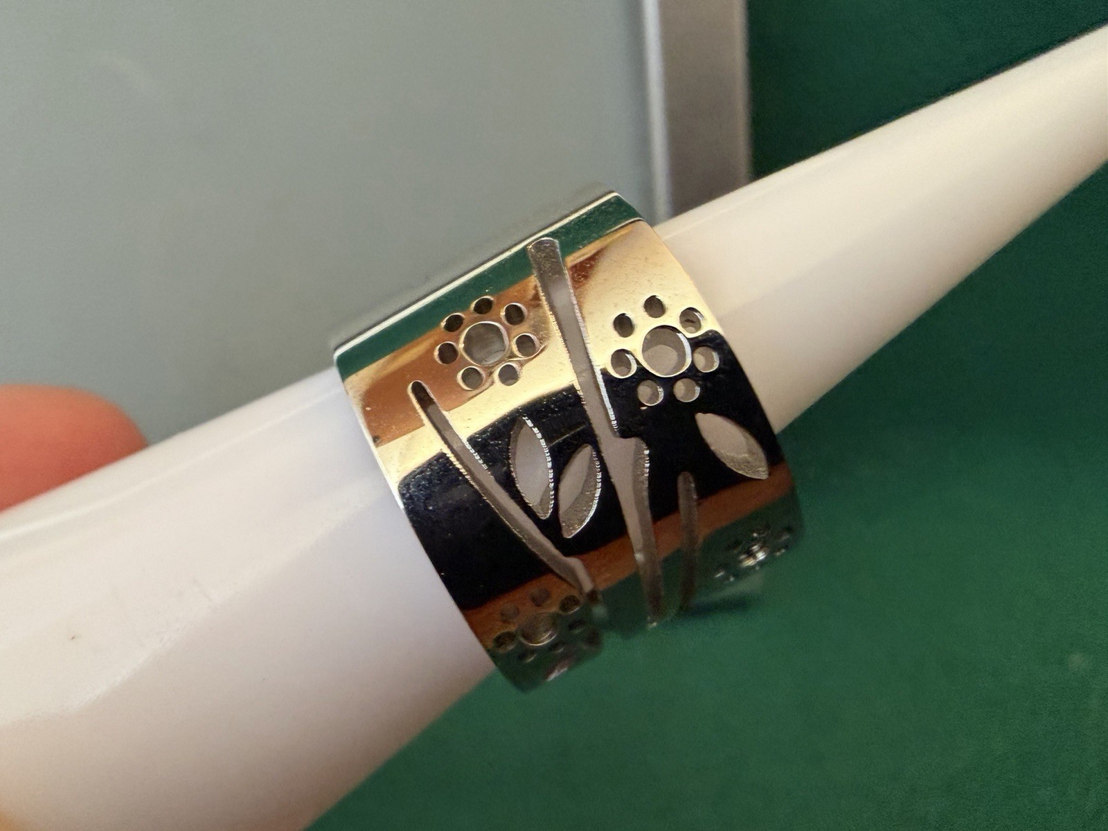 Swatch Bijoux Luludia Stainless Steel Ring Size US 5