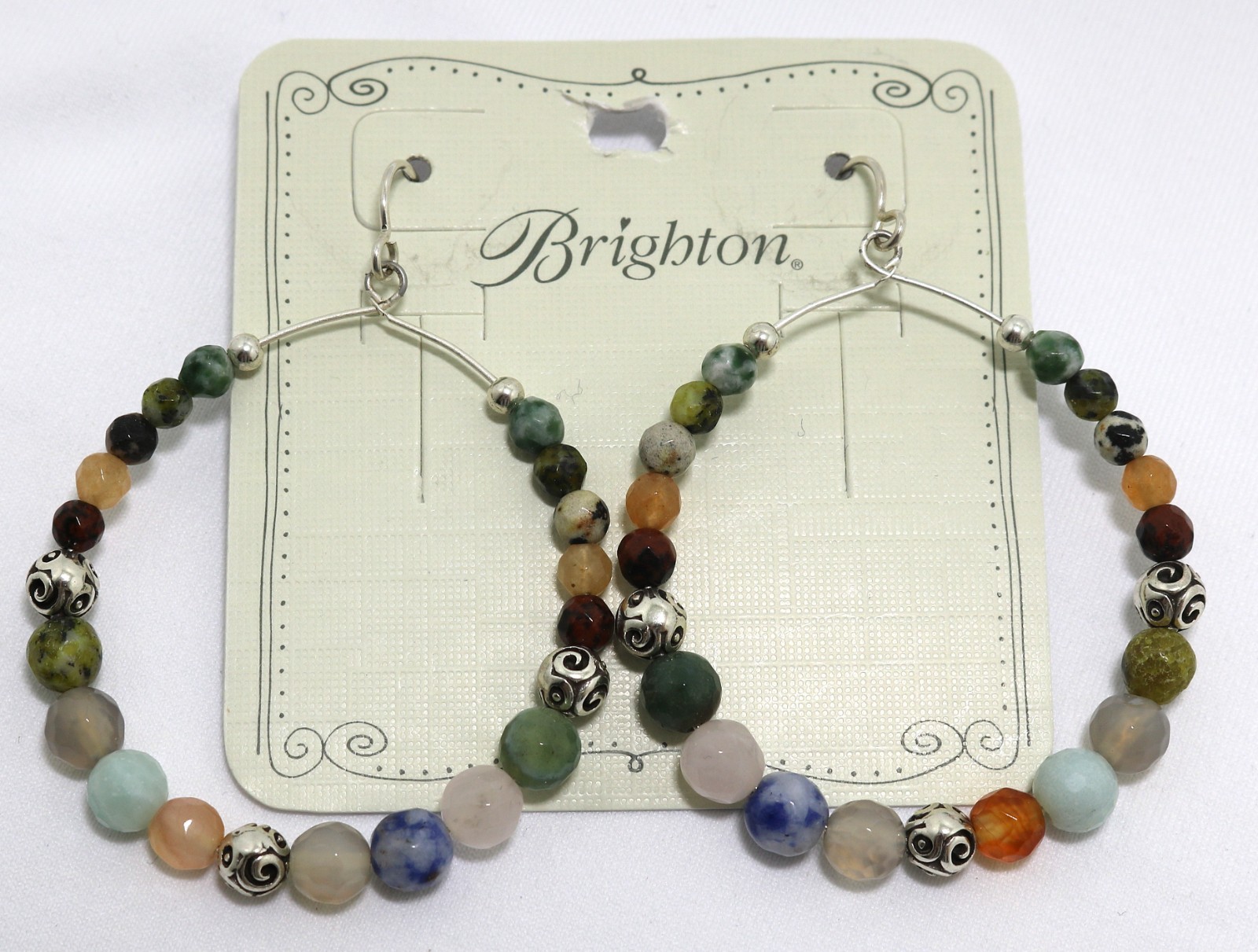 Brighton CONTEMPO DESERT SKY NWT $226 Colorful Beaded Necklace Earrings Set