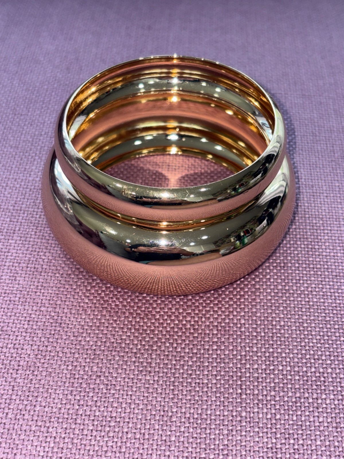 8 Other Reasons Bangle Bracelet Set in Gold One Size Womens