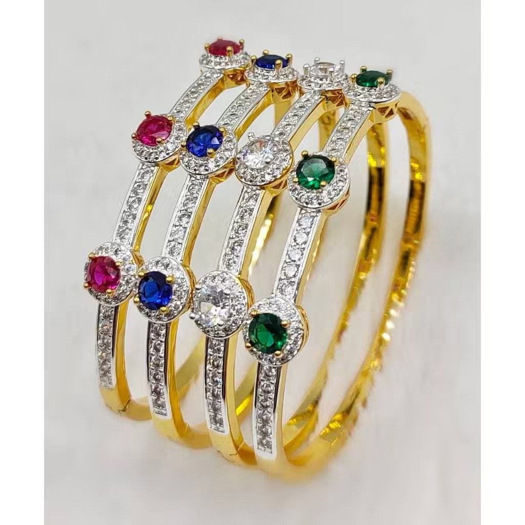 18K 22K 23K 24K THAI BAHT YELLOW GOLD JEWELRY BANGLE BRACELET 7in