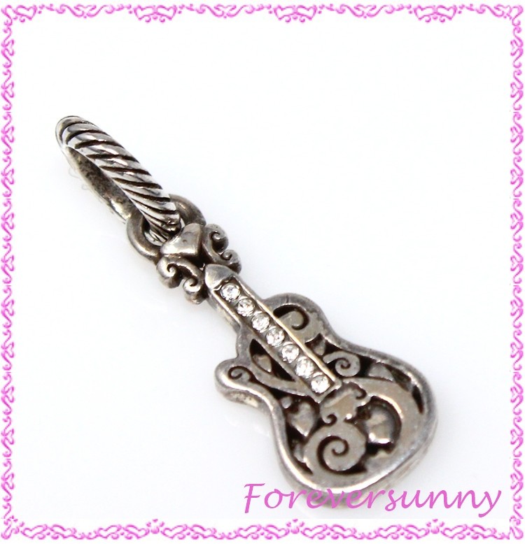 Brighton Guitar Music Crystal Charm