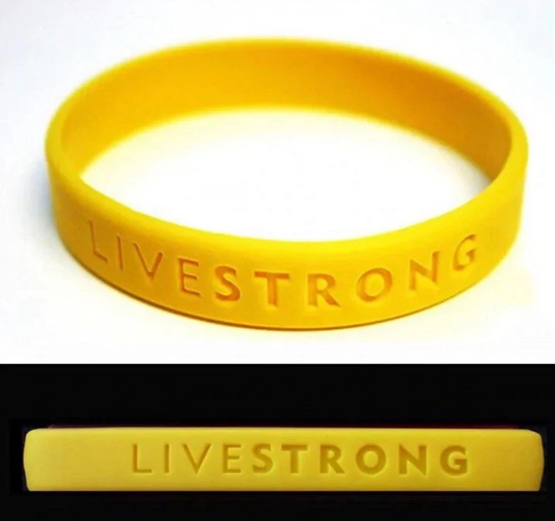 🔥 Nike LiveSTRONG Authentic Wristband Bracelet NEW (Size L/G-XL) 8″/202 mm 🔥