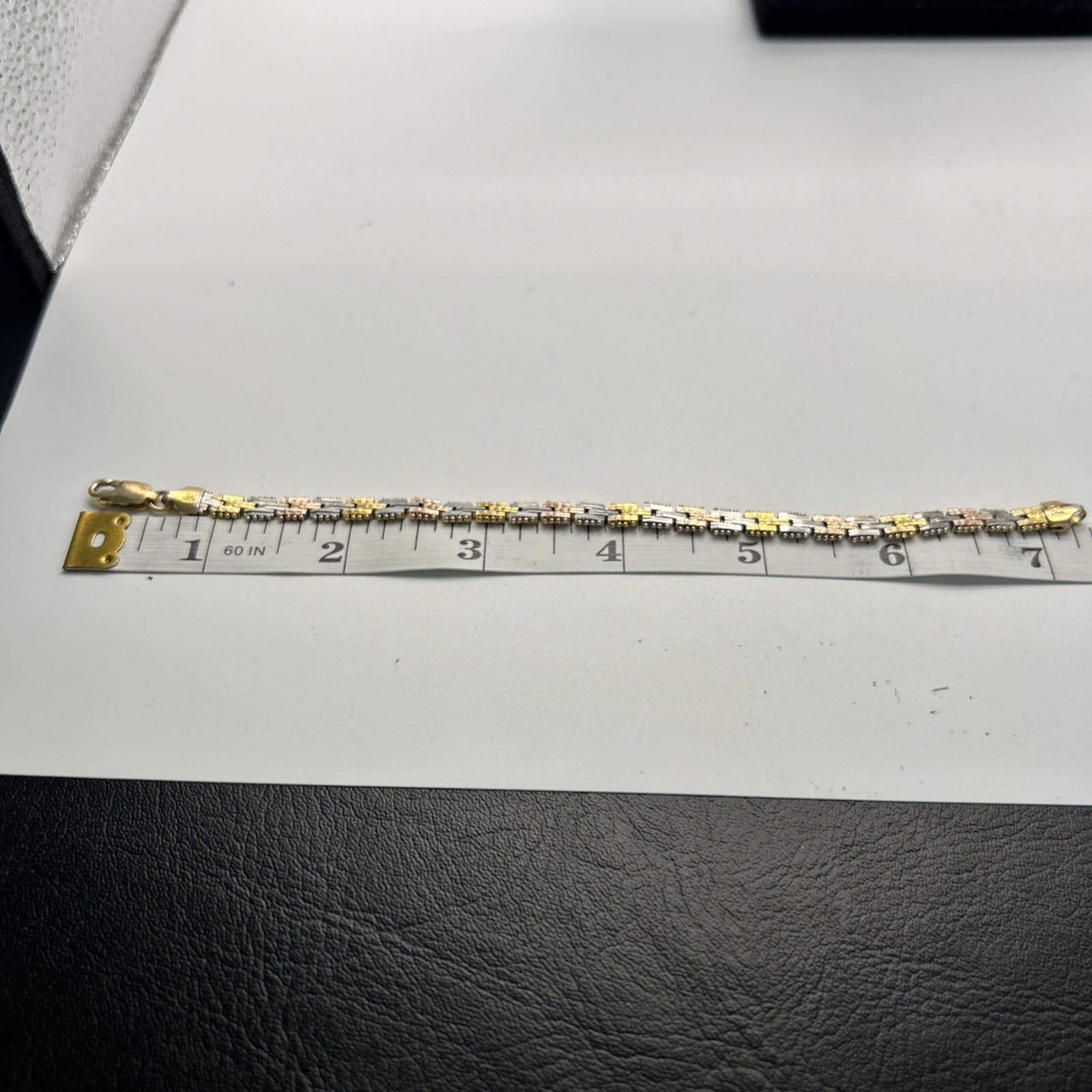 7Inch Tri Color 925 Italy Bracelet By Minor