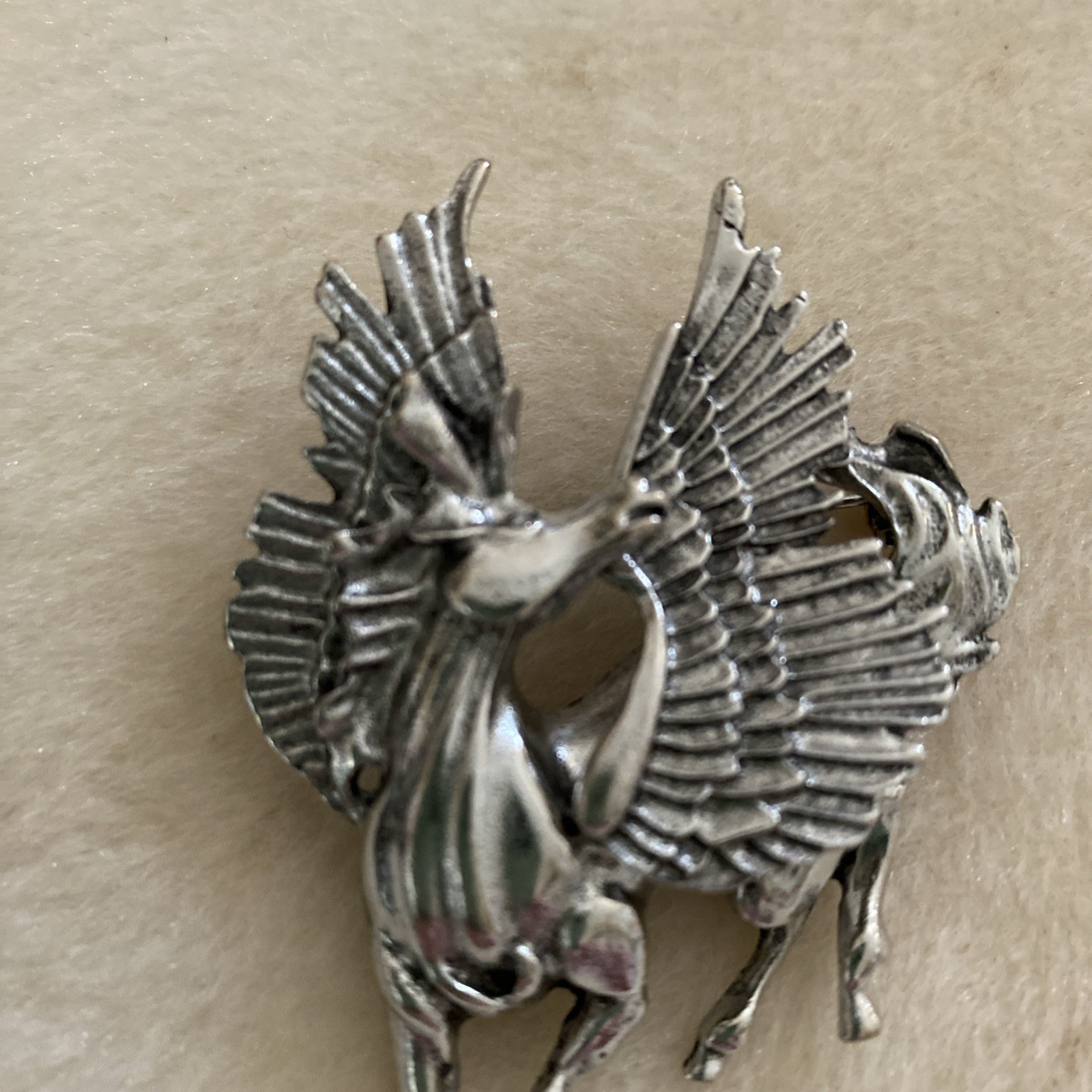 2 x Art Deco Style Vintage Unicorn Brooch Badge & a Pegasus Pin brooch