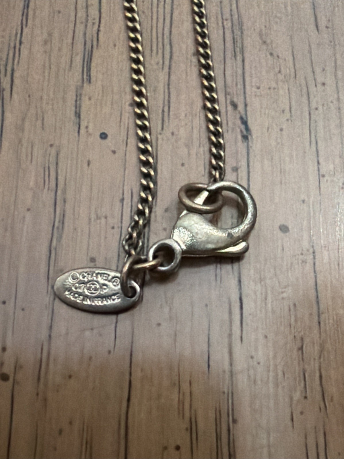 Authentic Chanel Camilla Enamel Chain Necklace CC Logo Flower