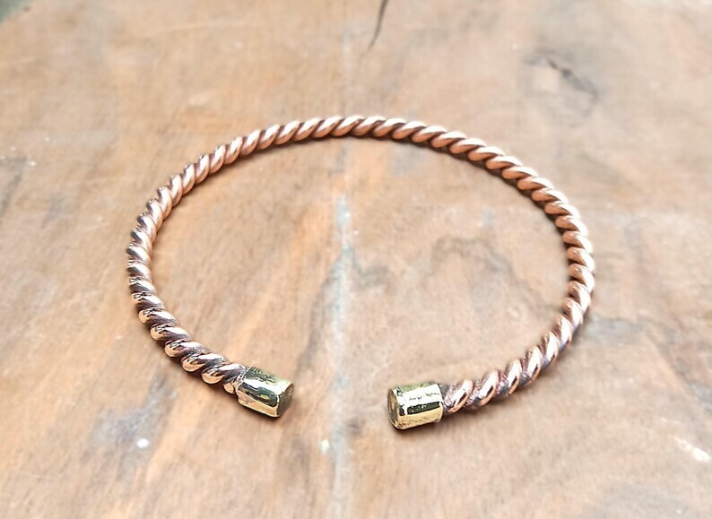 Pure Copper Bracelet Heavy Solid Copper Arthritis Pain Therapy Cuff Bangle