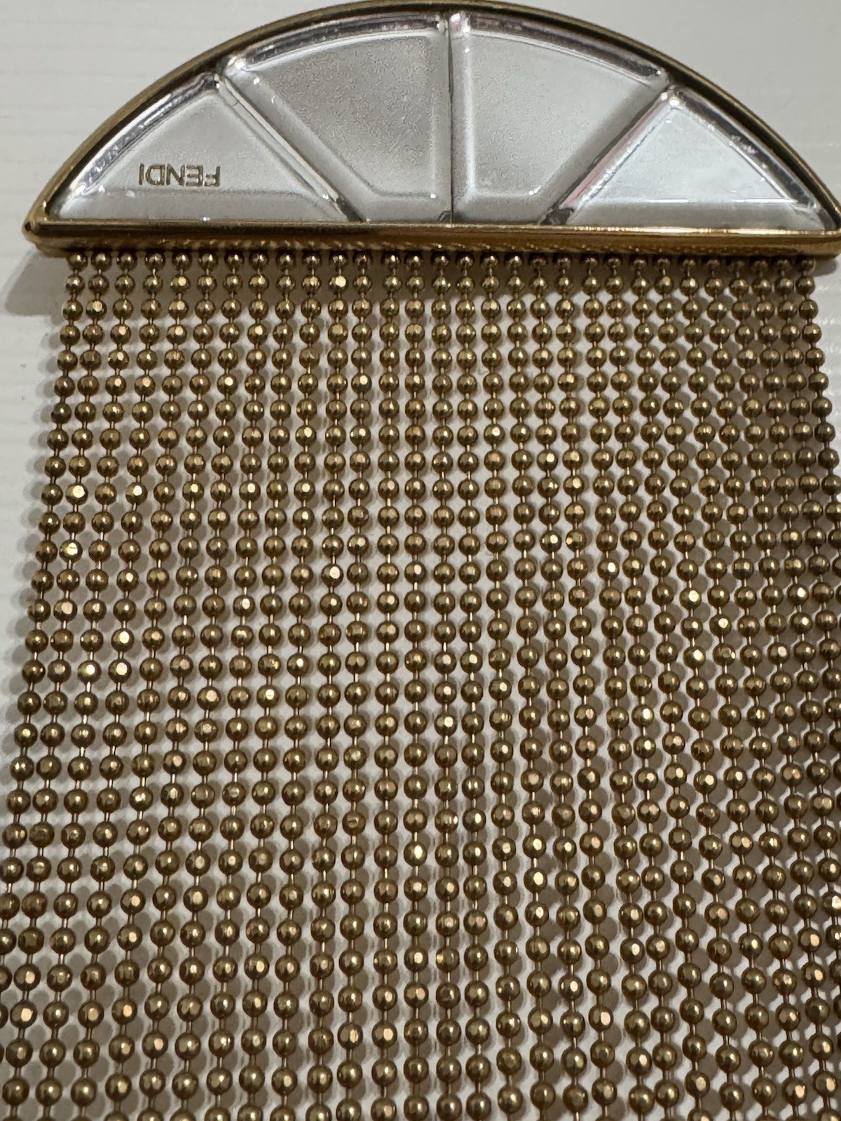 Fendi Multi Strand Ball Chain Necklace