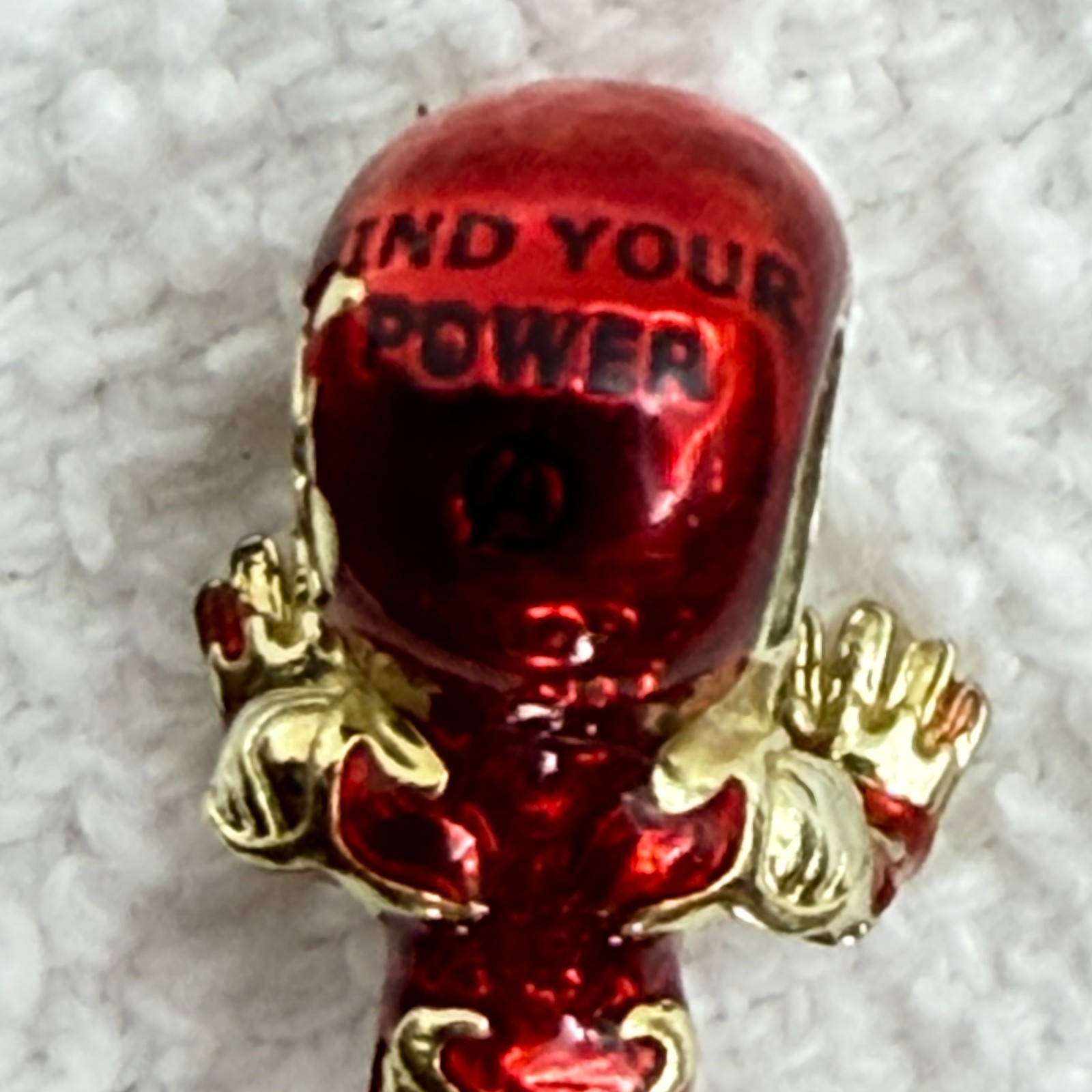 Pandora Marvel Avengers Iron Man Charm 760268C01 Red Enamel Gold Plated – READ