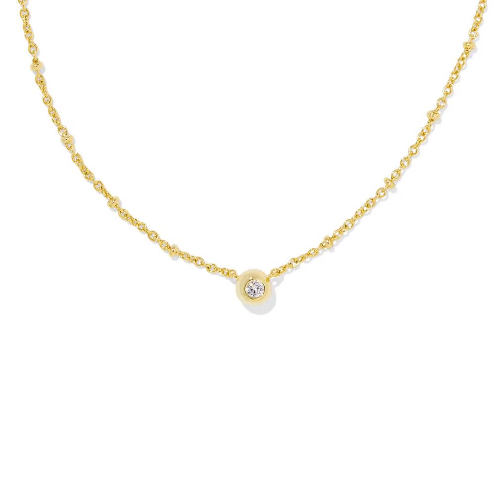 Kendra Scott Mady Cubic Zirconia Pendant Necklace – Gold