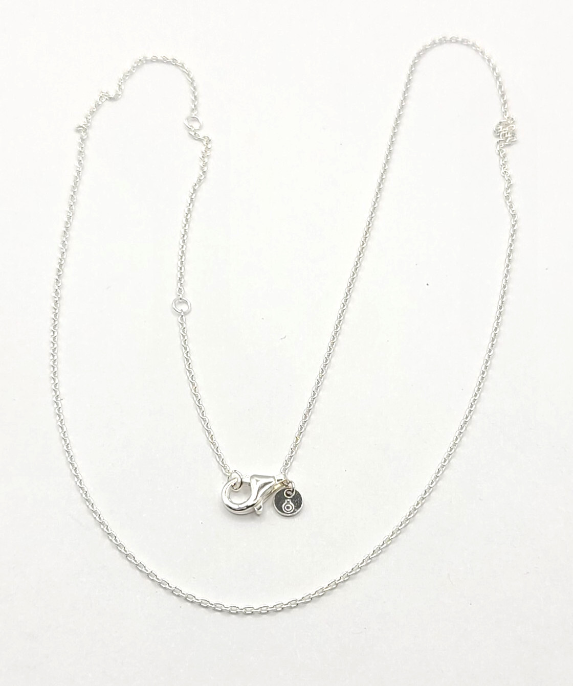 Authentic Pandora #590515-45 Chain Necklace Sterling Silver Adjustable 17in