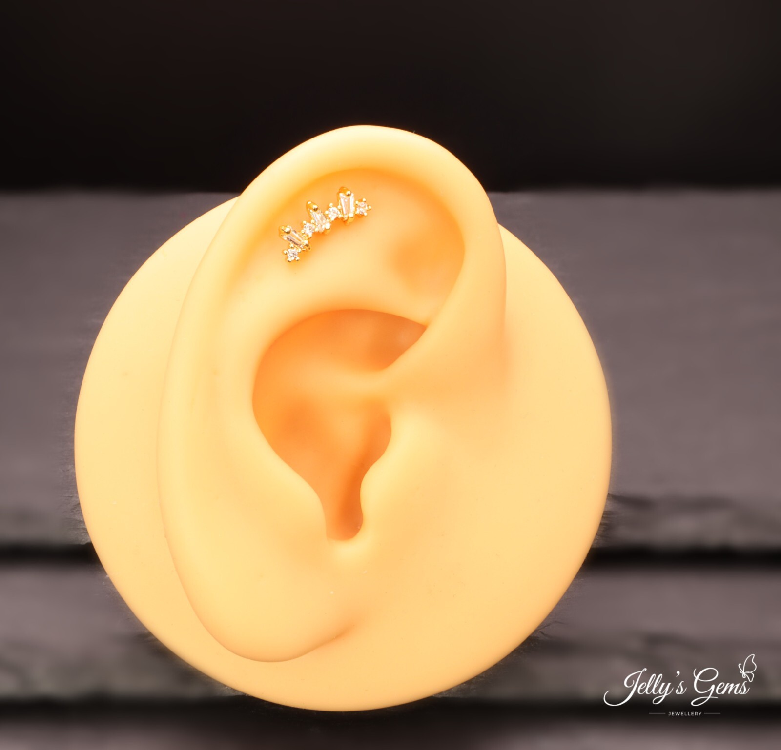 Beautiful Gold Silver Rose Cartilage Helix Conch Earrings Surgical steel UK-Made