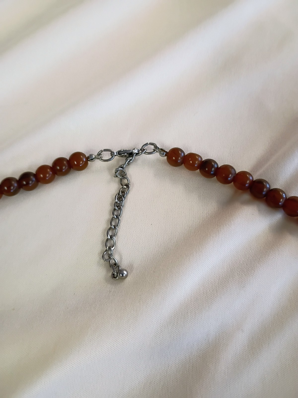 “Mississippi mud” Brown Round Beaded Necklace Ball/Bead