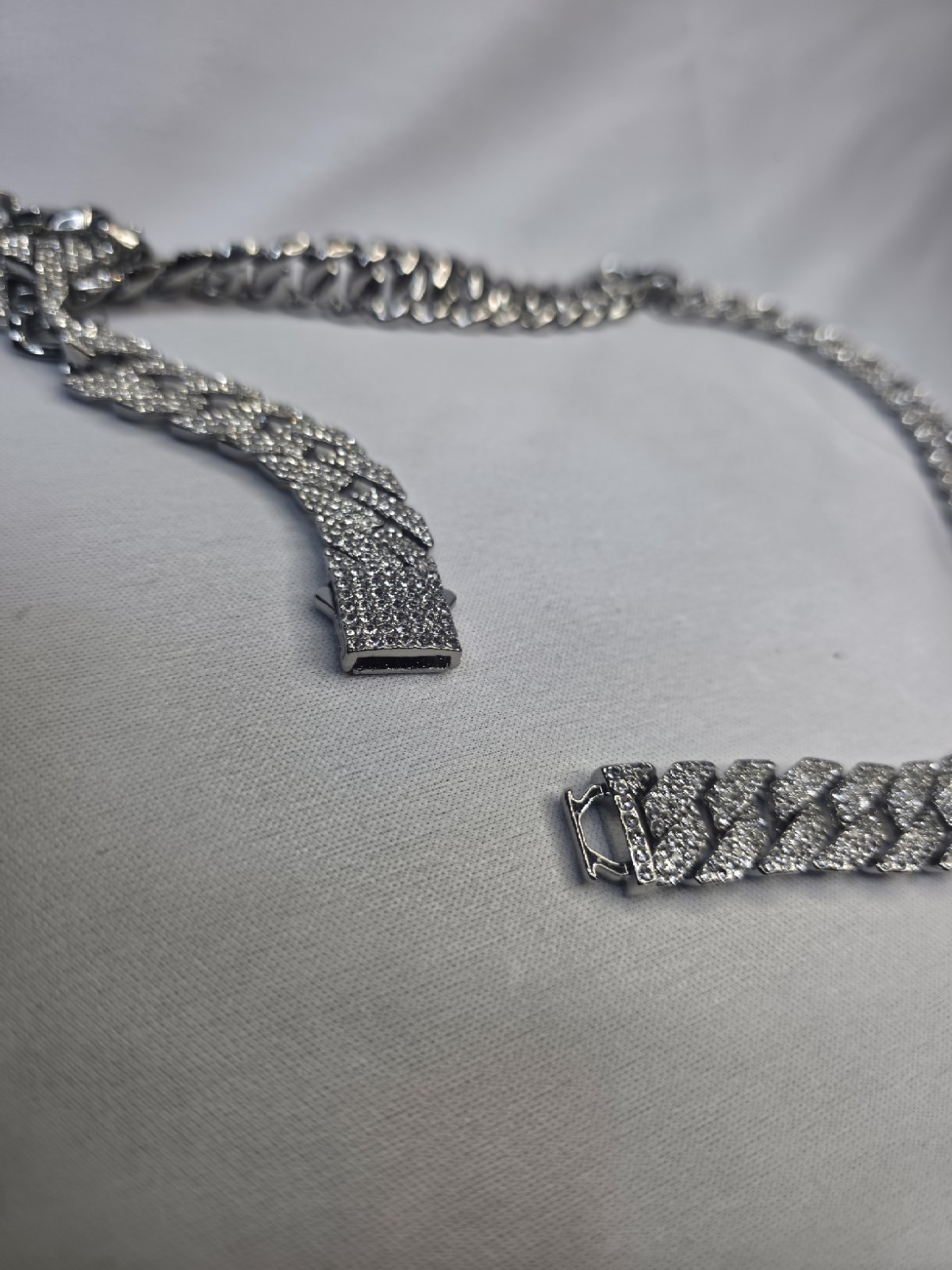 24” Iced Out Cuban Link Chain Heavy Solid Look Mens Hip Hop Necklace