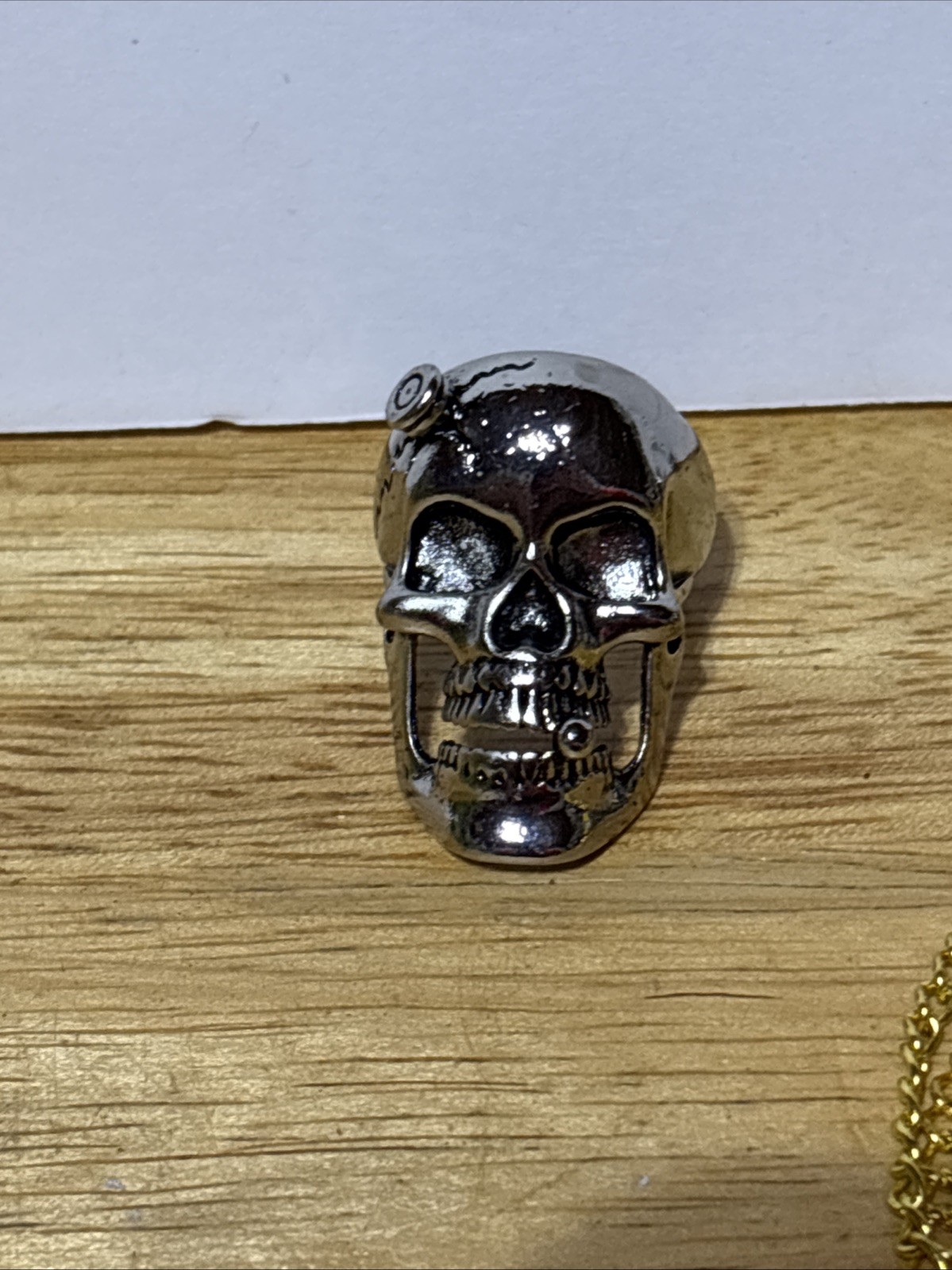 3-Bikers metal alloy classic skull rings Biker Gothic Style. 2-adjustable& Bonus