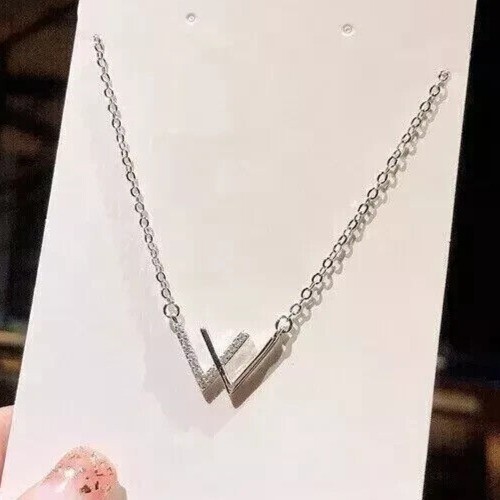 Round Cut Simulated Diamond Women’s Charm Pendant 14k White Gold Plated