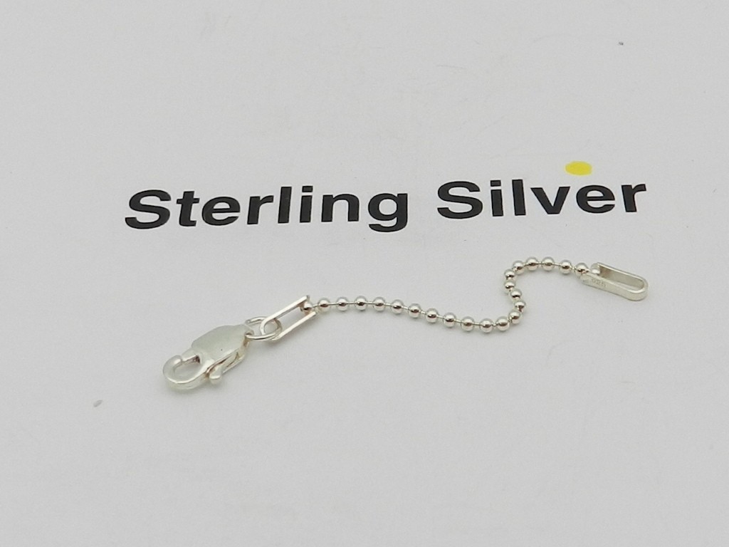 Giani Bernini Bead Chain (1.2mm) 2″ Extender in Sterling Silver