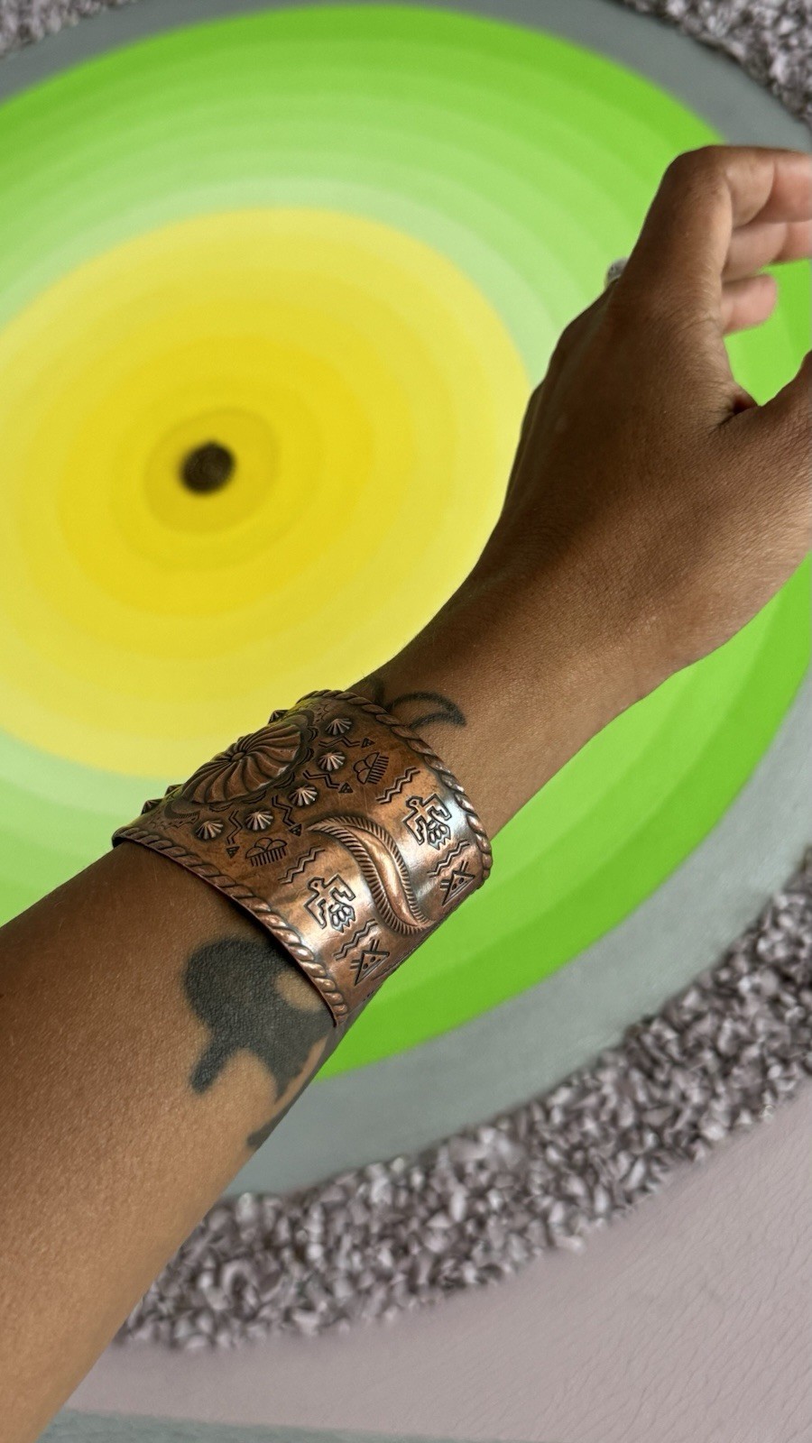 Vintage Bells Trading Company Copper Adjustable Copper Cuff Bracelet-