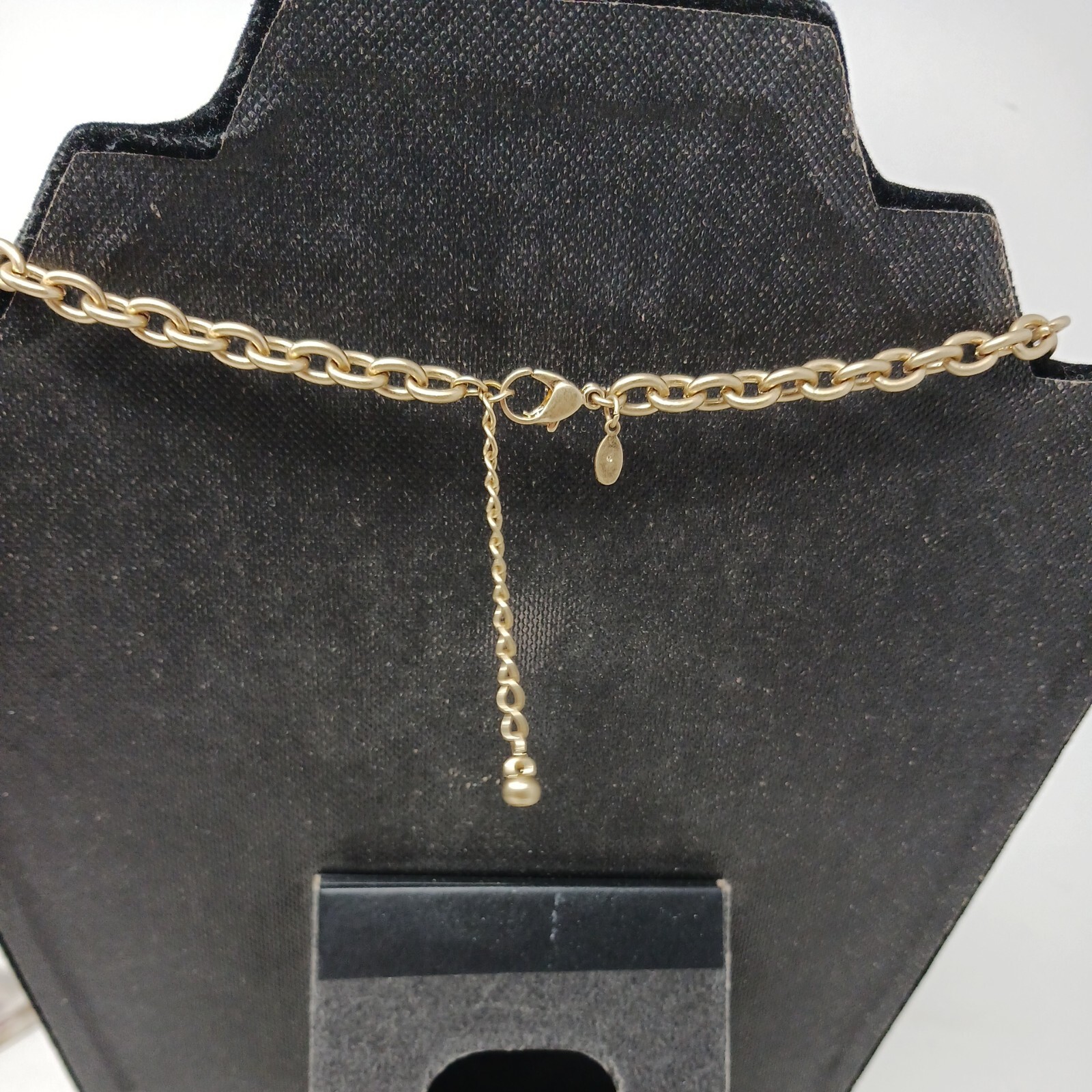 Premiere Designs Gold & Black Necklace Abstract Geometric 18-20.5″ #J11-Lb