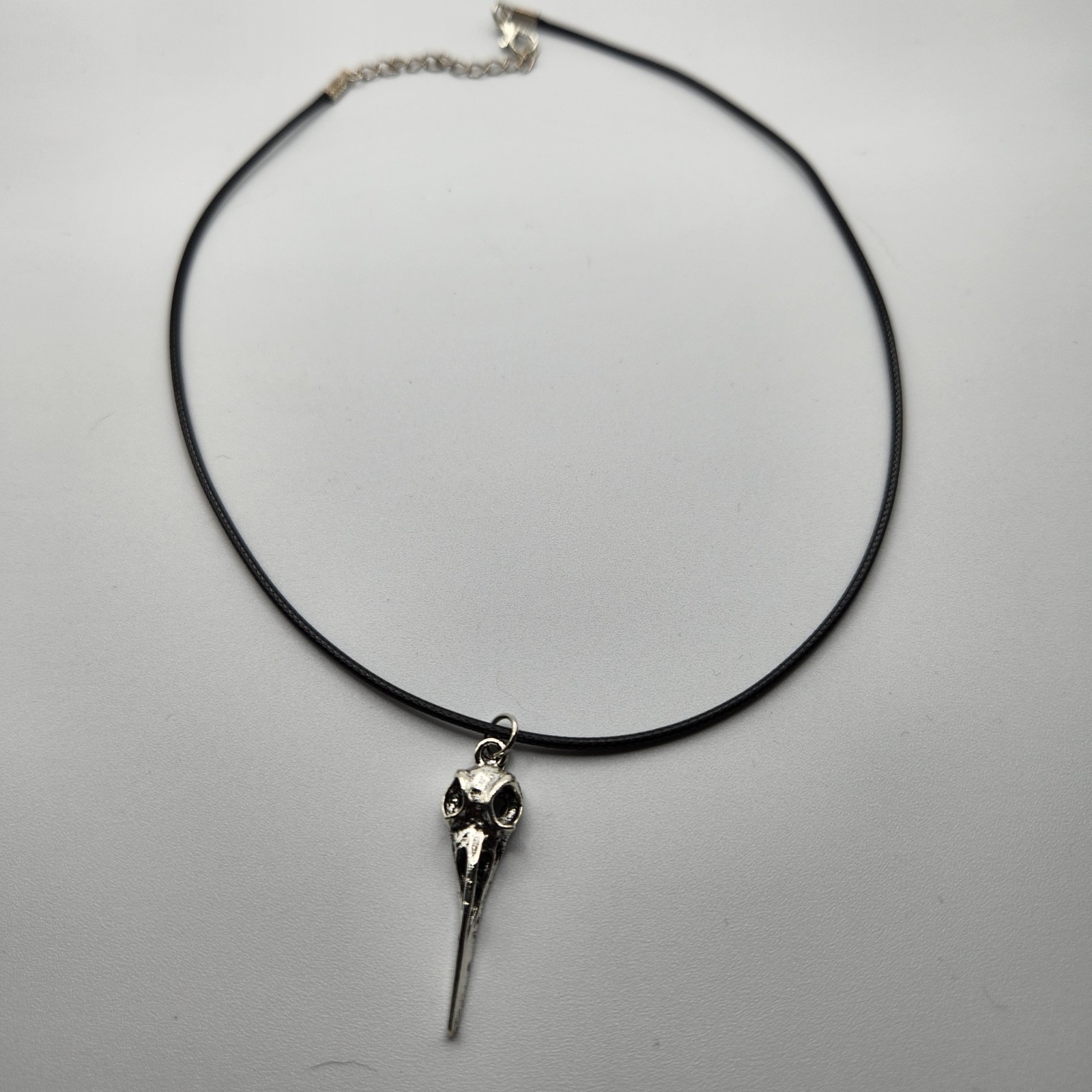 Gothic Bird Skull Necklace & Earring Set – Stainless Steel Alloy Jewelry