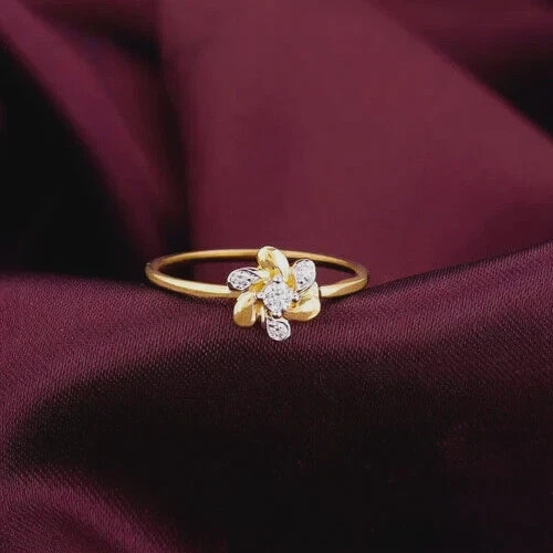 Simulated Diamond 1.0Ct Round Cut 14K Yellow Gold Plated Women s Engagement Ring