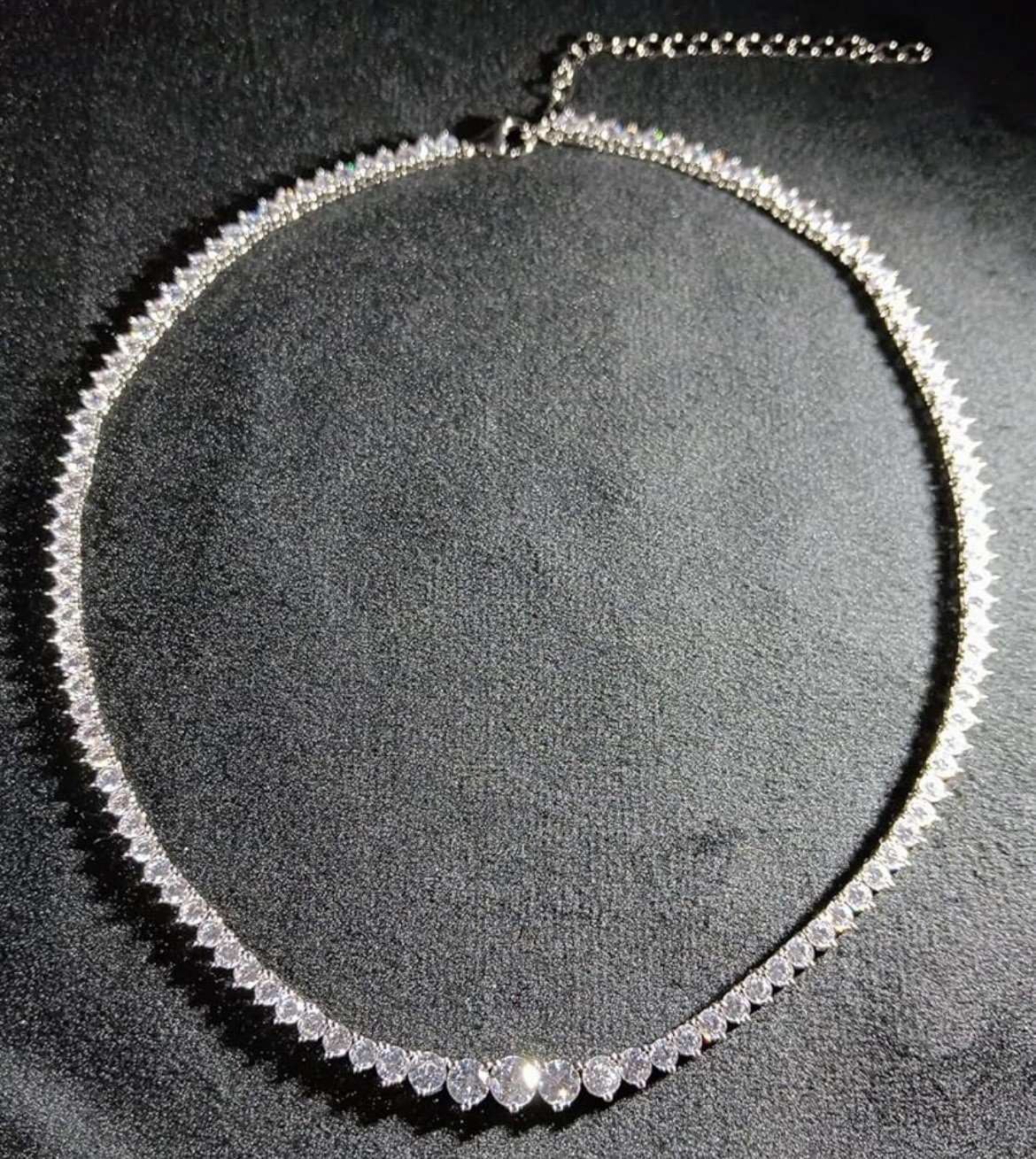Tennis Necklaces for Women, Yellow & White Gold Plated