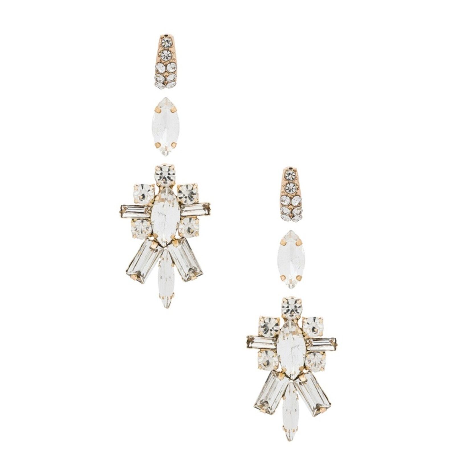 8 Other Reasons Gold & Crystal Trish Necklace & Earrings Four Piece Set NWT