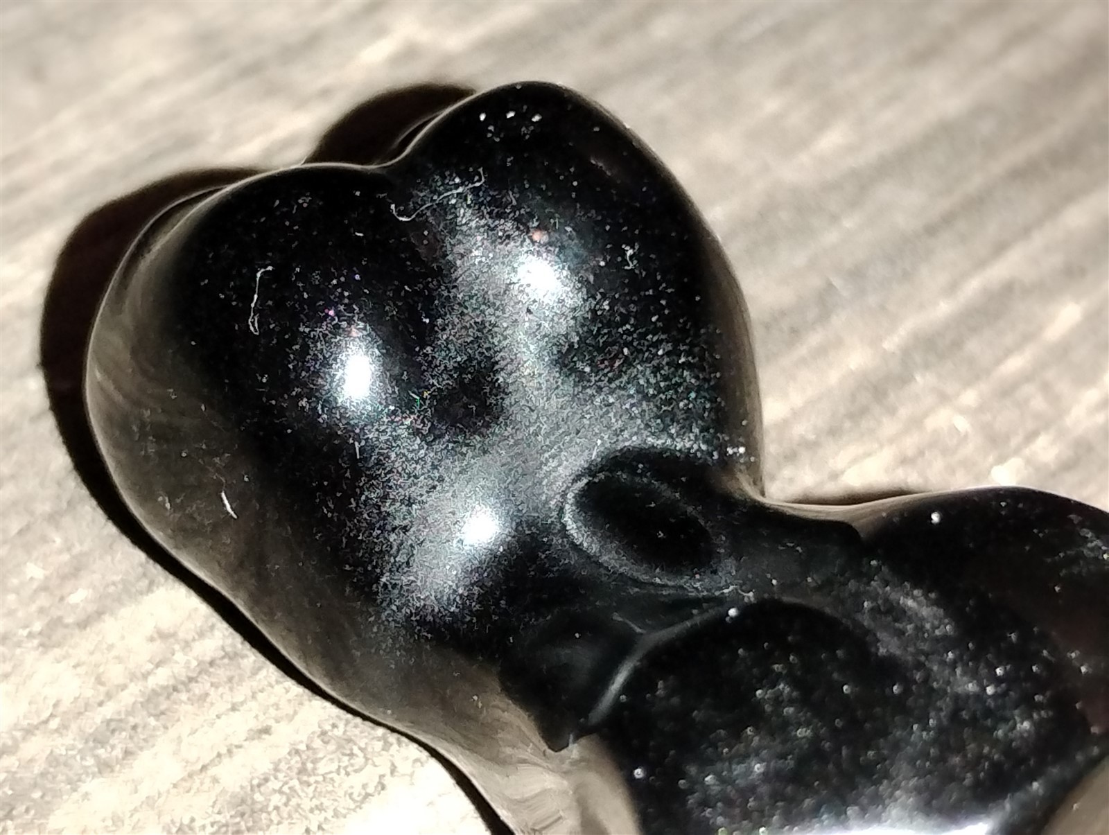 Black Obsidian Female Torso Stone 1.5″ (Inches) Tall 18.3 g Carved Model Woman