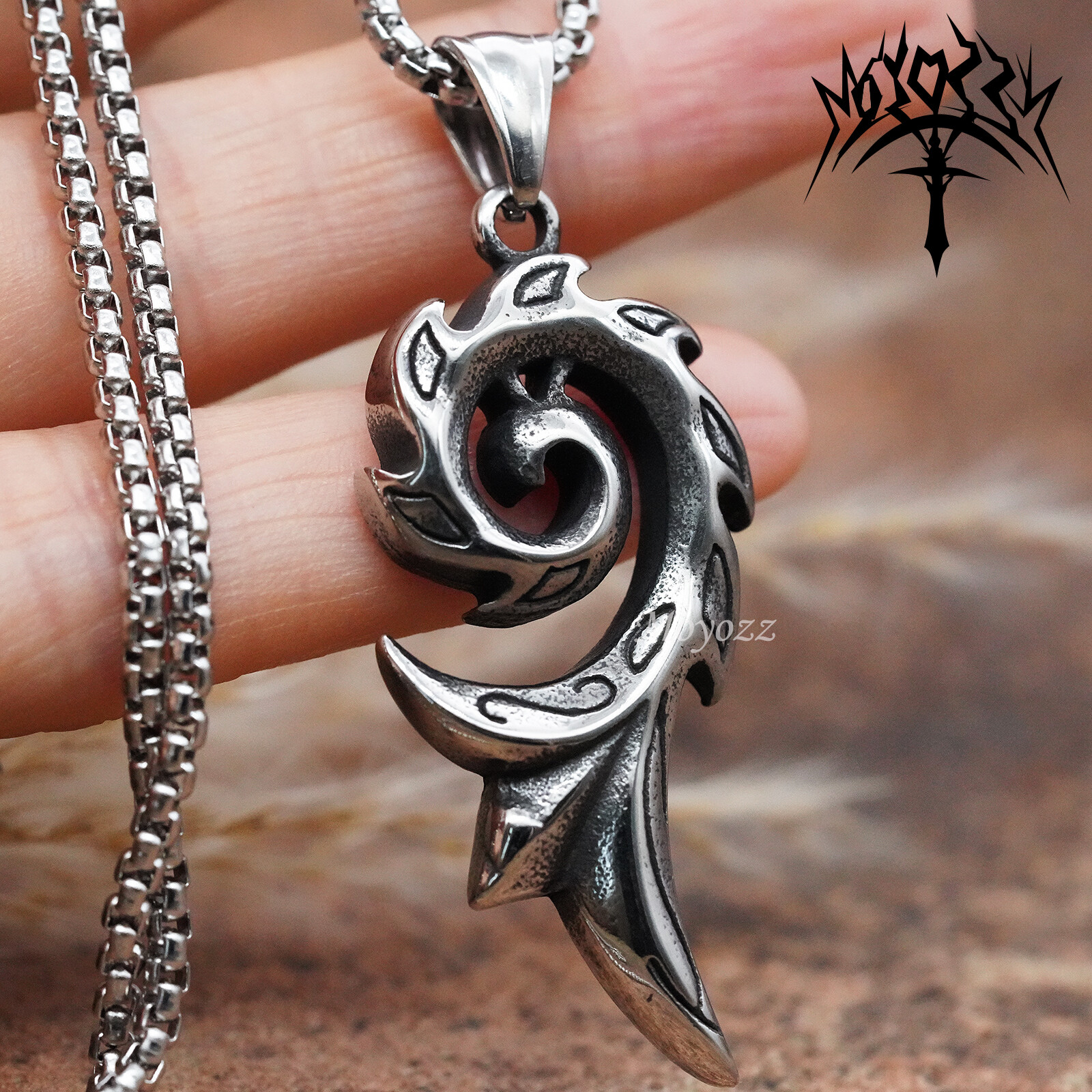 Egyptian Amulet Bath Fire Reborn Phoenix Fire Pendant Necklace Unisex women Men