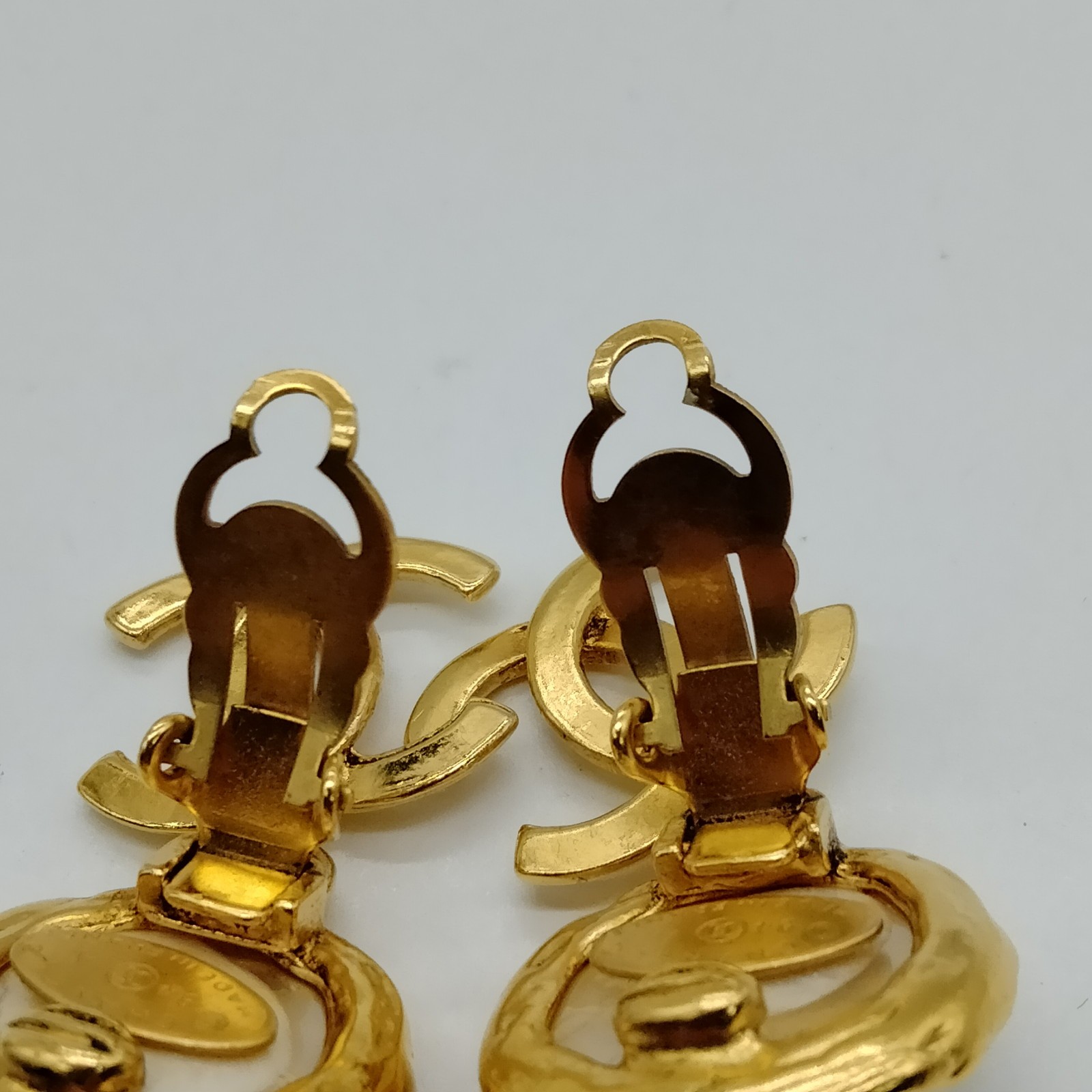 Chanel Earring Gold Whites 94 A 4523858