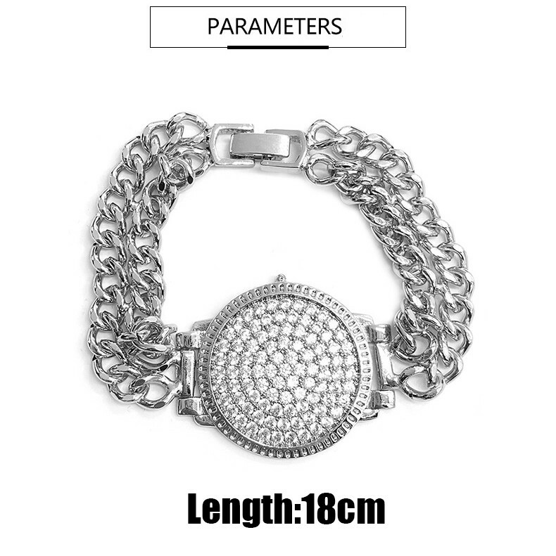 New Fashion Luxury Classic Punk Chain Bracelets Women Gold Silver Color Charm