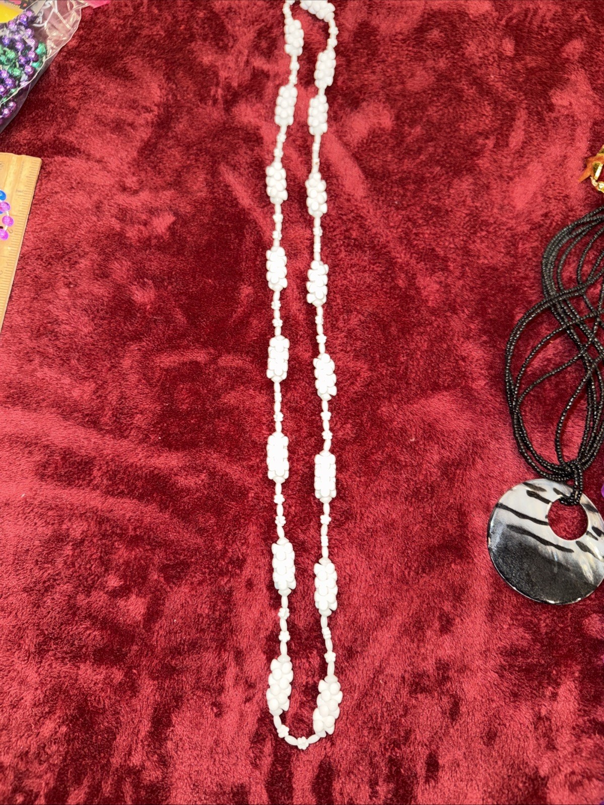 Beaded Necklaces/ Bracelet Lot Plastic/ Resin Some Vintage