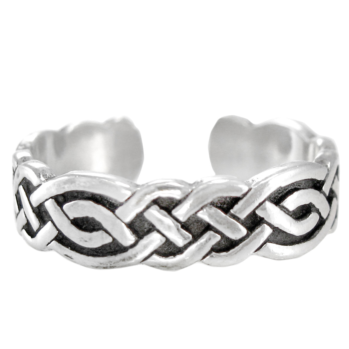 Celtic Knot 1 Toe Ring 3 SS Sterling Silver Body Jewelry Adjustable Size