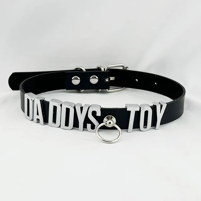 Collar BDSM Gift Pu Leather Custom Choker Necklace Punk DIY Chocker Party N7