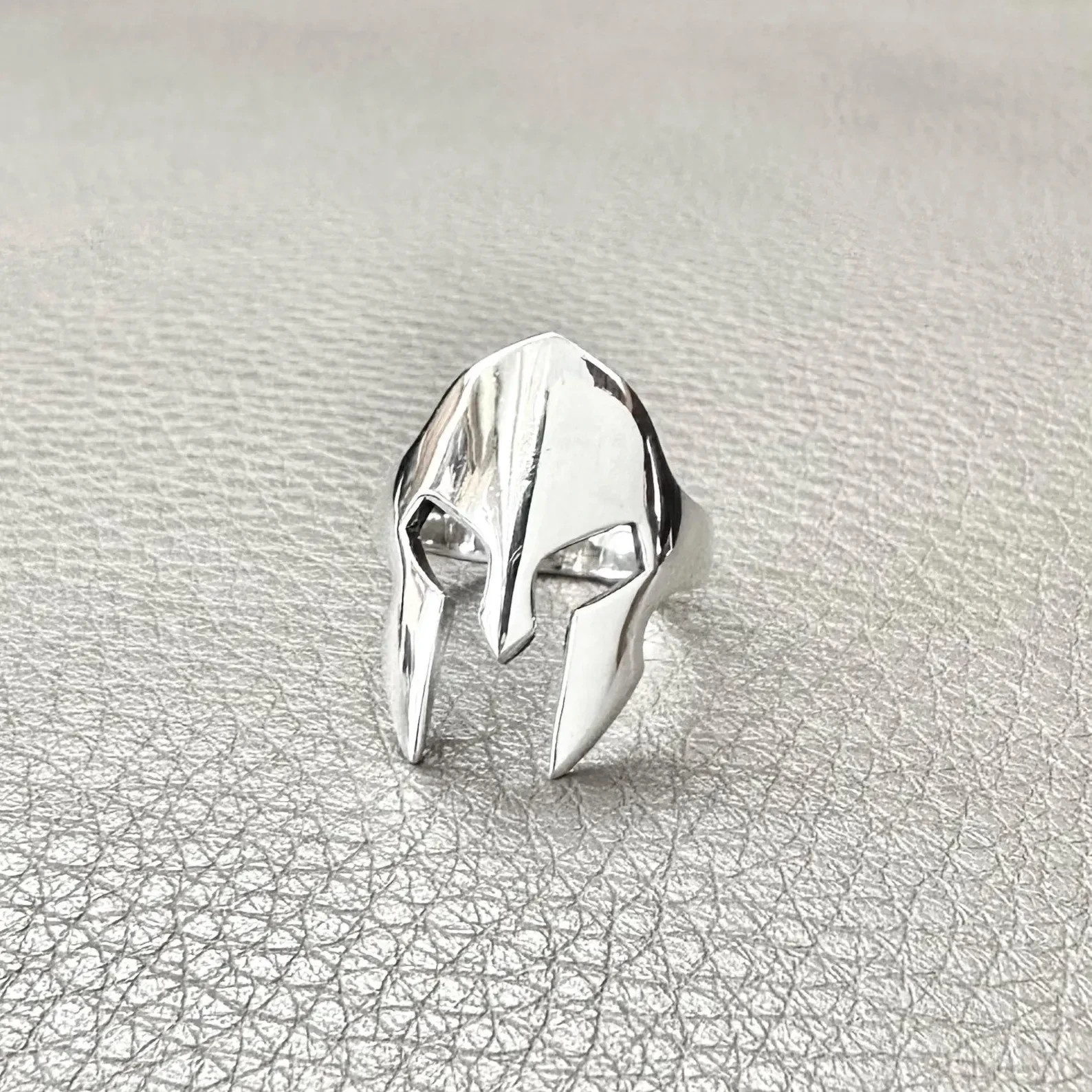 Handcrafted 925 Sterling Silver Sparta’s Helmet Ring Spartans Greek Warrior Ring
