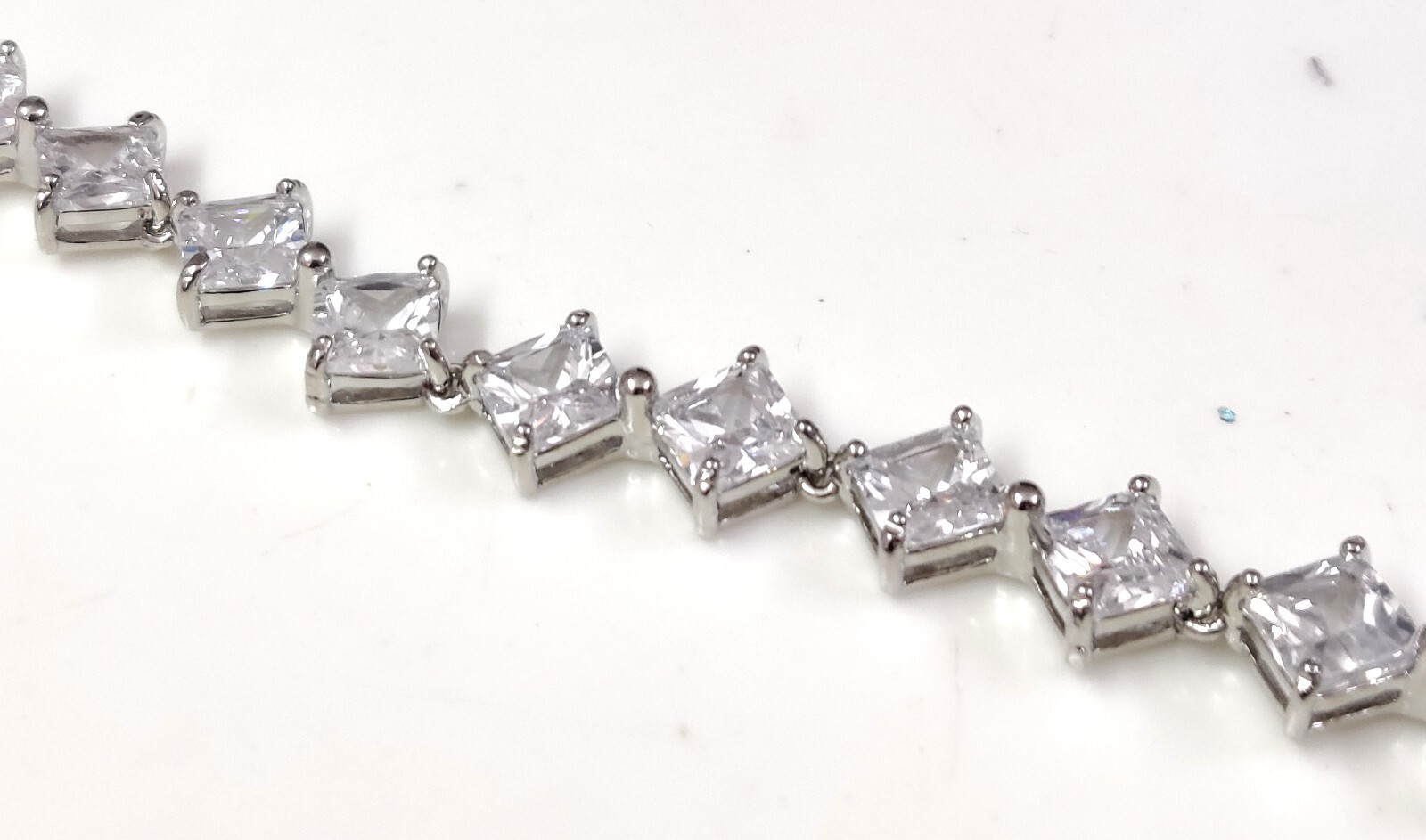 Beautiful Zircon Square Cut Showstopper Fashion Jewelry Tennis Bracelet 7″