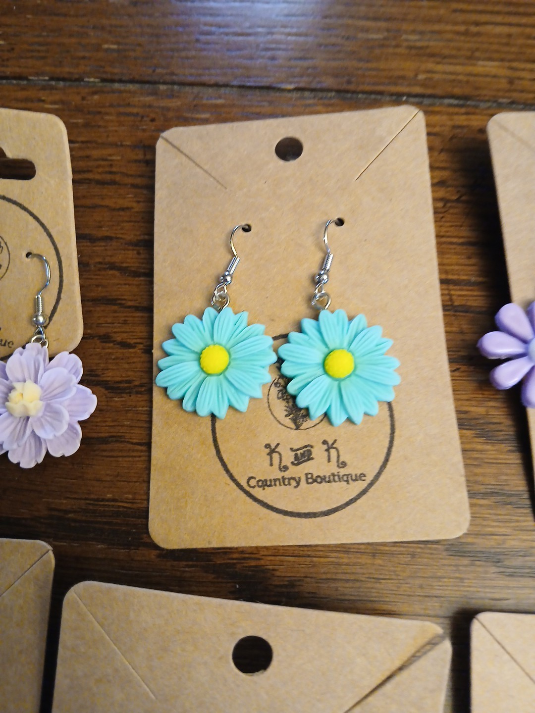 New 8 Pair Various Cute Flower Earrings For Kids Teens Young Adults
