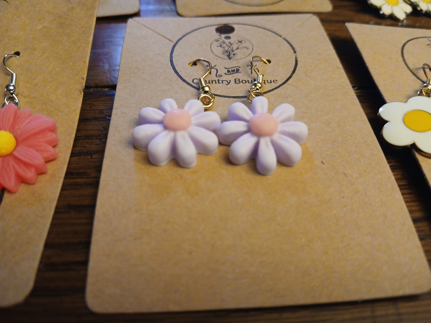 New 8 Pair Various Cute Flower Earrings For Kids Teens Young Adults