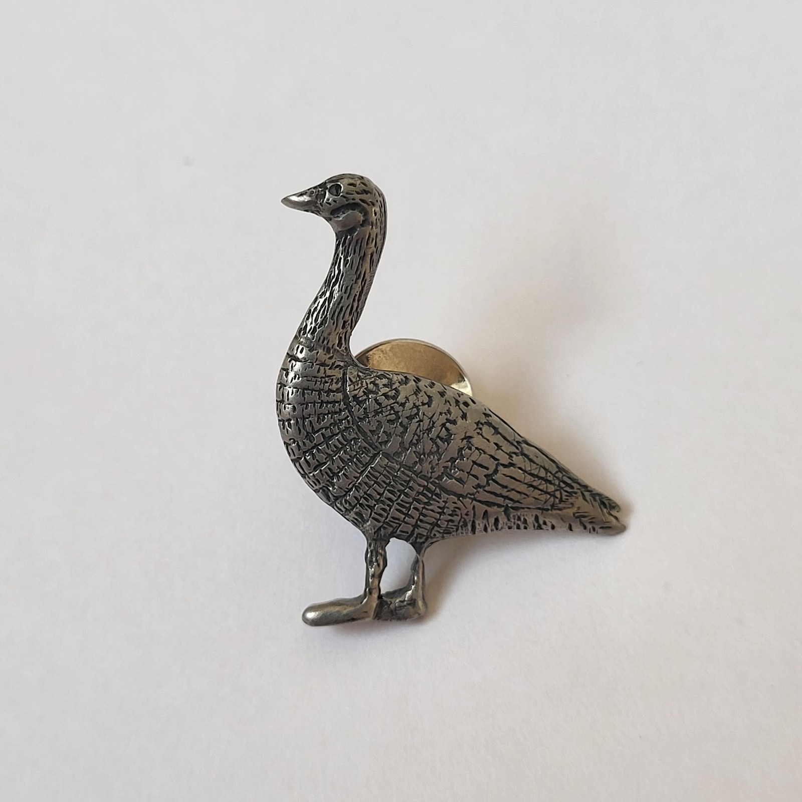 Mixed Animal Brooch Pin Lot (6) Metal Duck Cow Koala Penguin Panda Elephant Duck