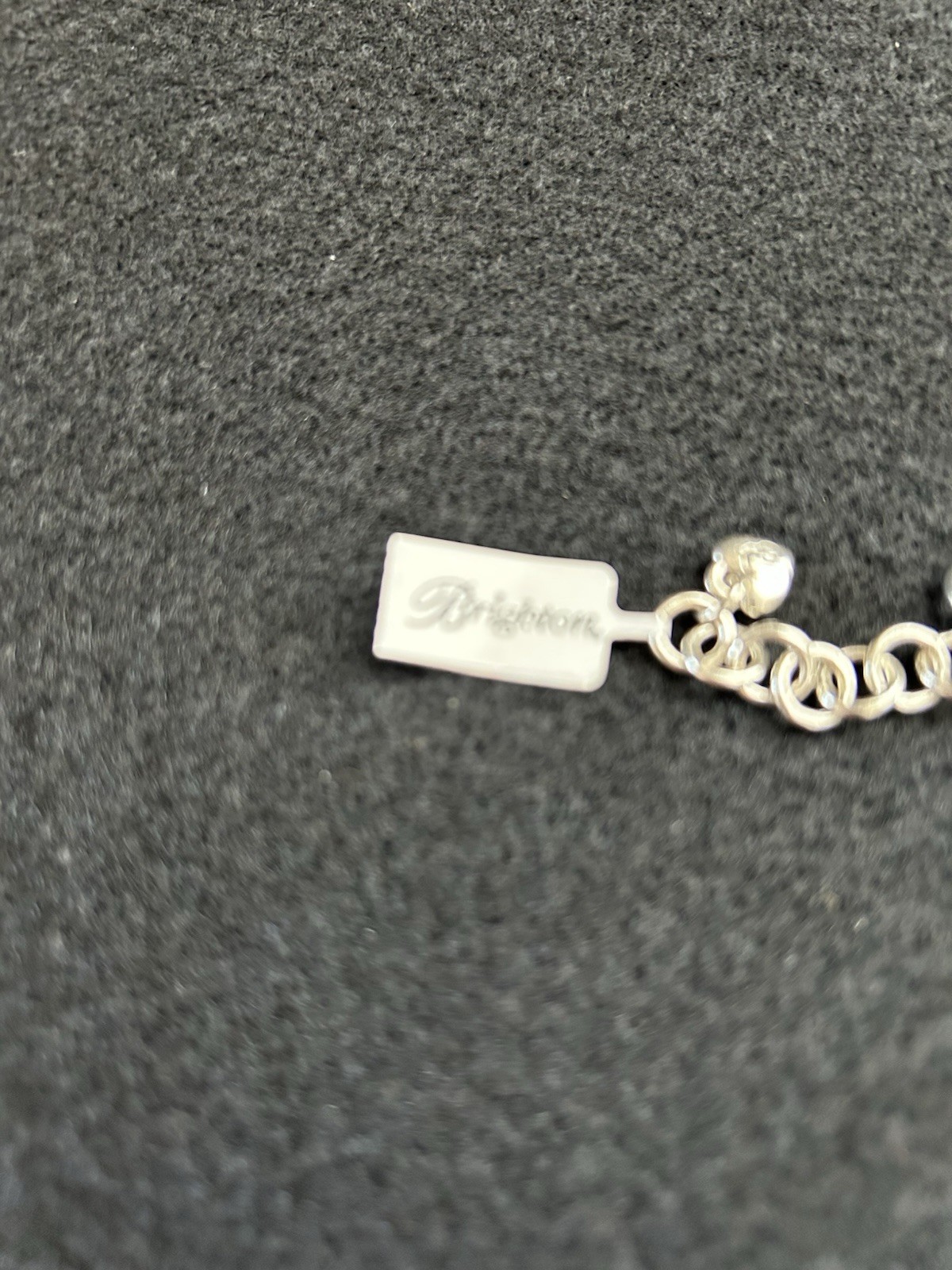 Brighton Silver Tone Ethiopian Cross Charm Pendant Necklace Cable Chain