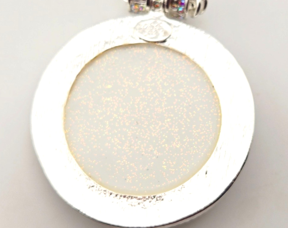 Kirks Folly Mystic Fairy Seaview Moon 50mm Enhancer Crystal Necklace ST #84