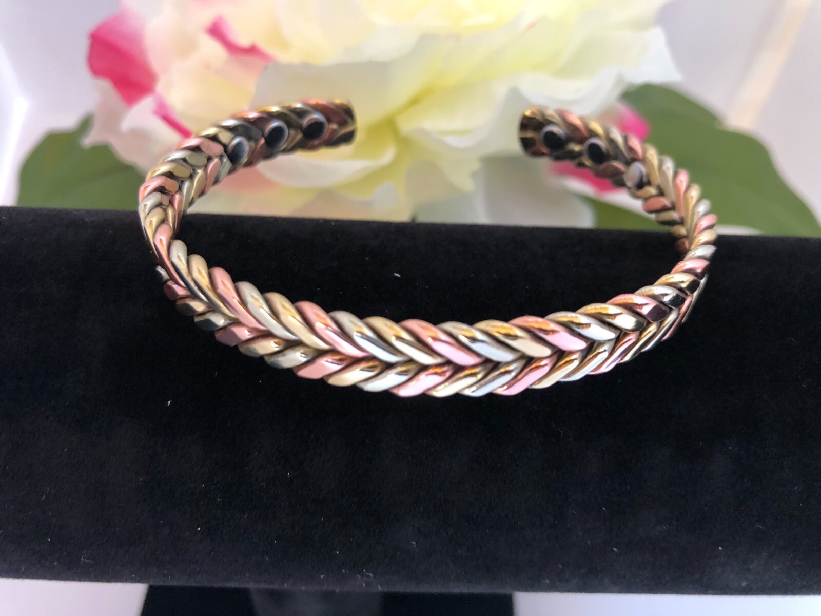 Colorful Pure Copper Magnetic Bangle Bracelet Arthritis Pain Relief Energy Cuff