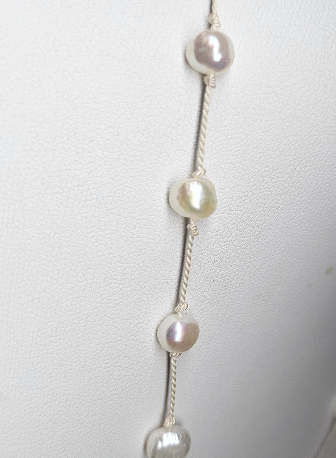 Two Strands Fresh Water Pearl Necklaces Approx 7 mm. 15 1/2″ Black And 16 1/2″