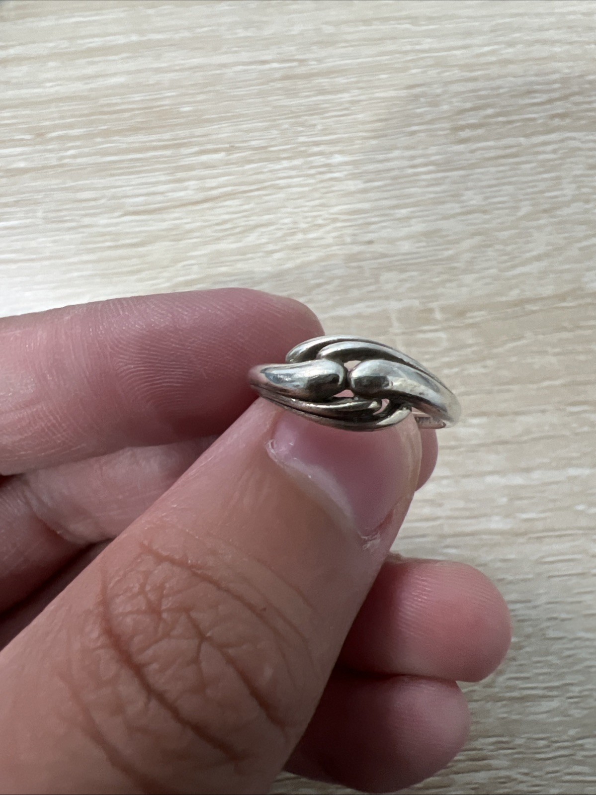 Sterling 925 Swirl Ring No Makers Mark Sz 5.5 1.7 grams