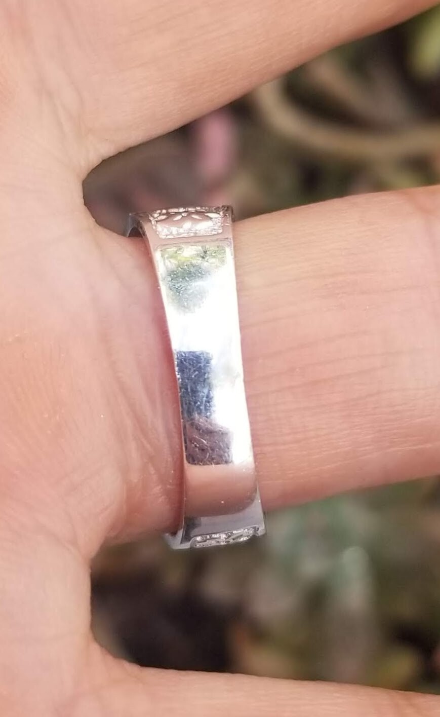 anillo de Plata 925 de la Buena suerte medida #9 o #10 unisex Plata MX marcada