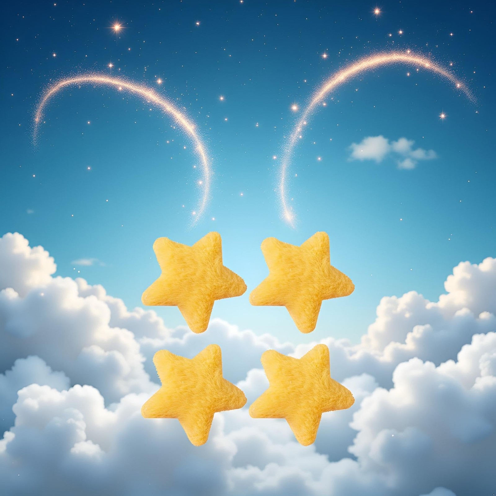 4 Pcs Yellow Star Hairpins Solid Color Fluffy Fuzzy Soft Anti-slip Hair Decor…