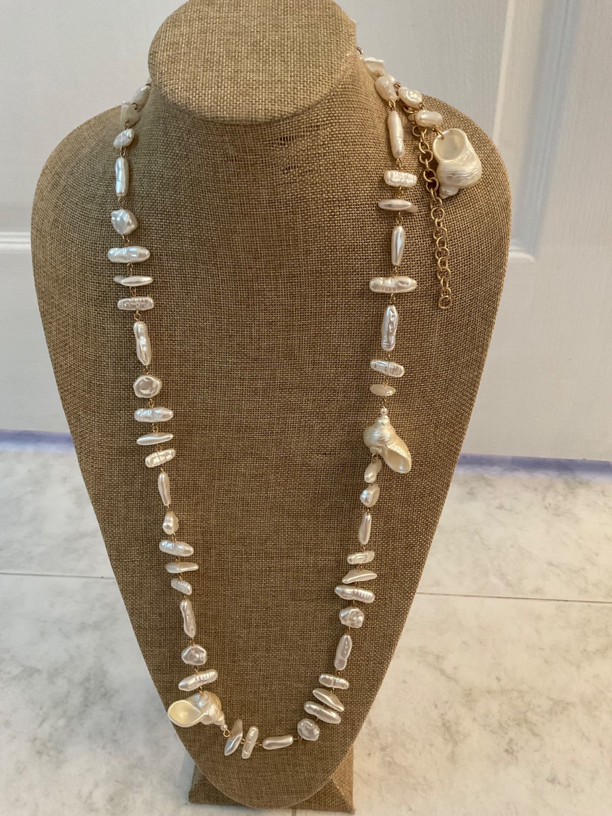ZARA Faux Pearl Statement Necklace for Any Occasion *NWT* 46” Long