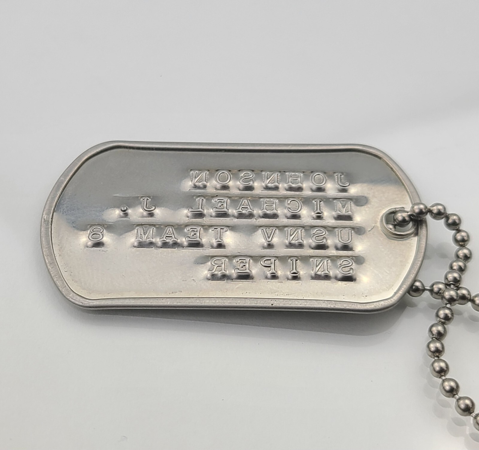 Custom Military Dog Tag Stamped Debossed Vintage WW2 Not Engraved Or Embossed