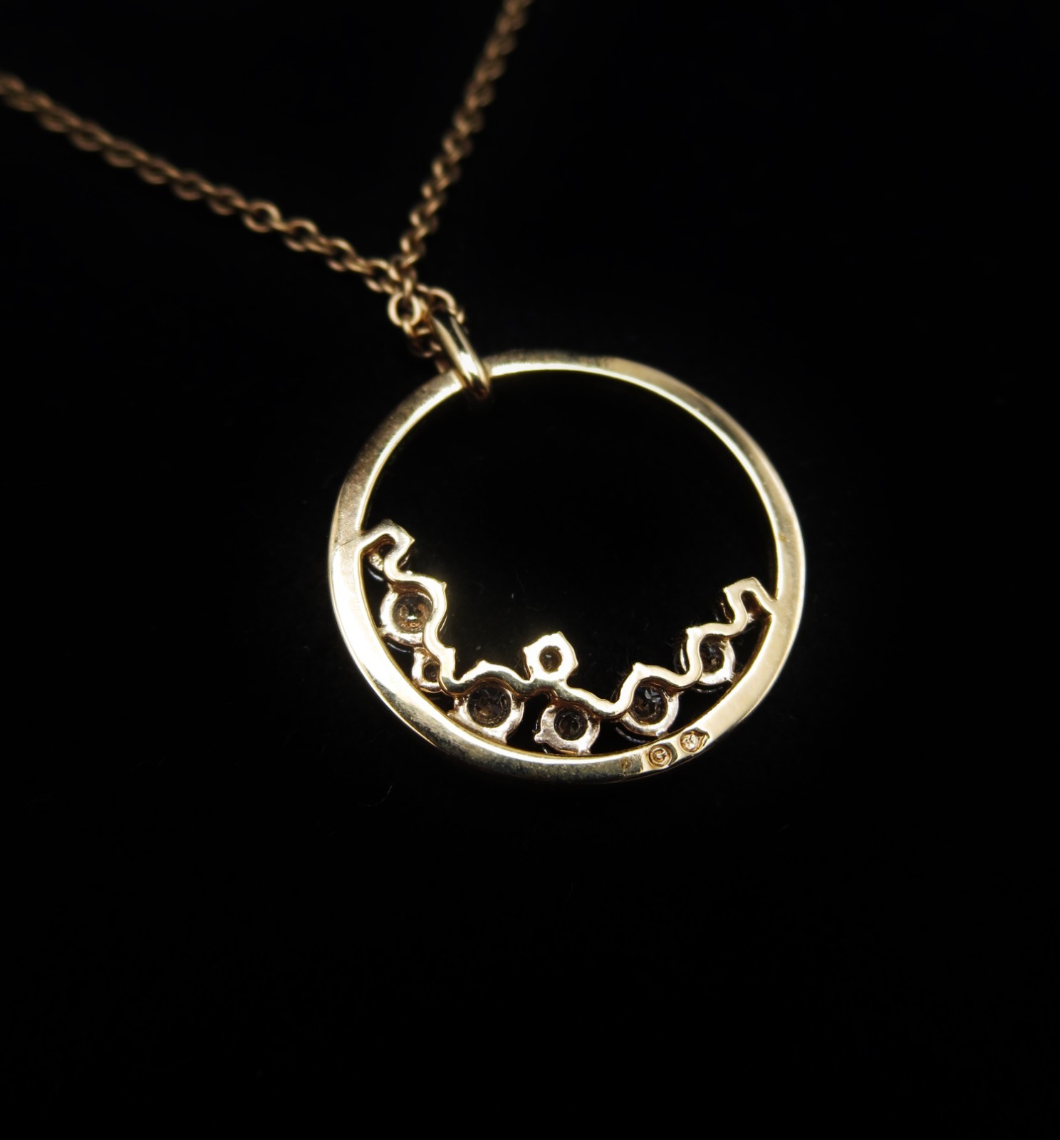 Swarovski Crystal North Collection Rose Gold Tone Layered Disc Crystal Necklace