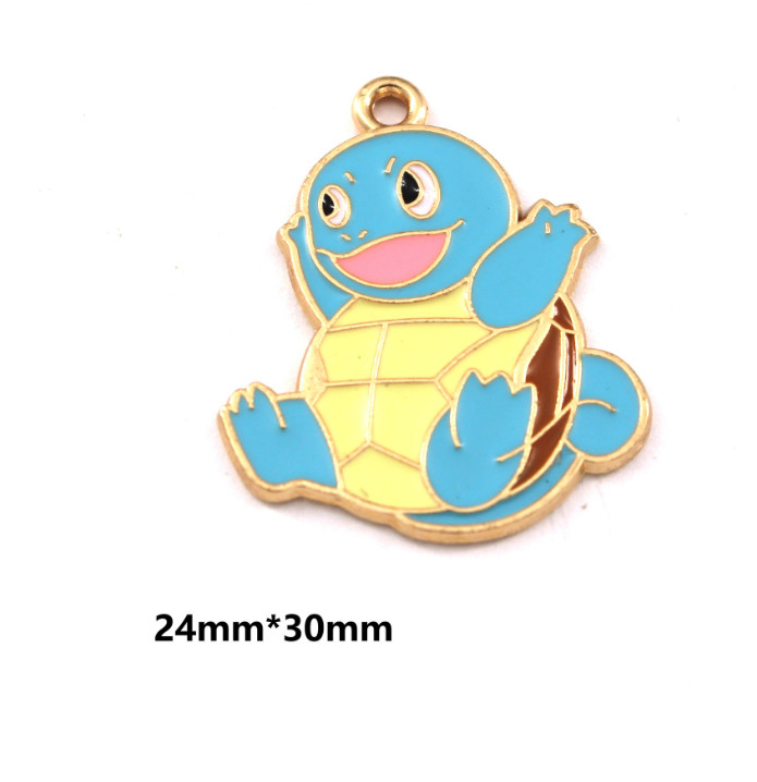 New 80 Pcs Japanese Anime Mixed Enamel Charms Metal Pendants DIY Jewelry E50