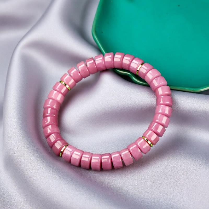 Girl Grandma Mother Lady Women Jade Beads Bracelet Jewelry Family Gift Box DD176
